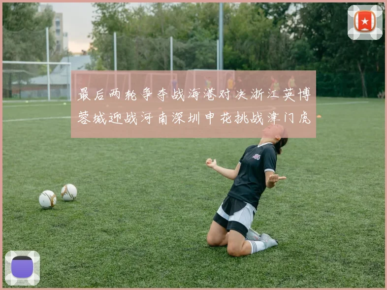 最后两轮争夺战海港对决浙江英博蓉城迎战河南深圳申花挑战津门虎
